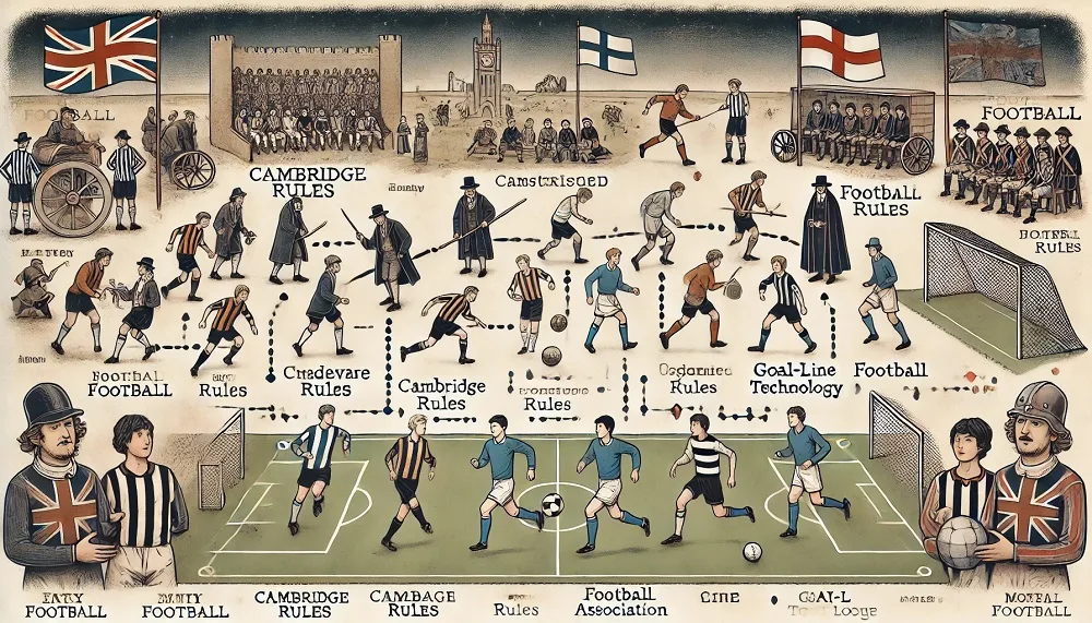 L'évolution des règles du football