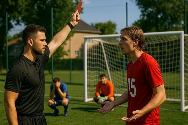 Coach geeft instructies